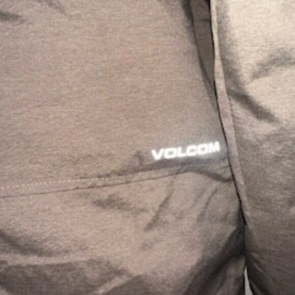 Volcom Water Resistant Hooded Jacket Coat Mens Small Brown - Picture 6 of 6